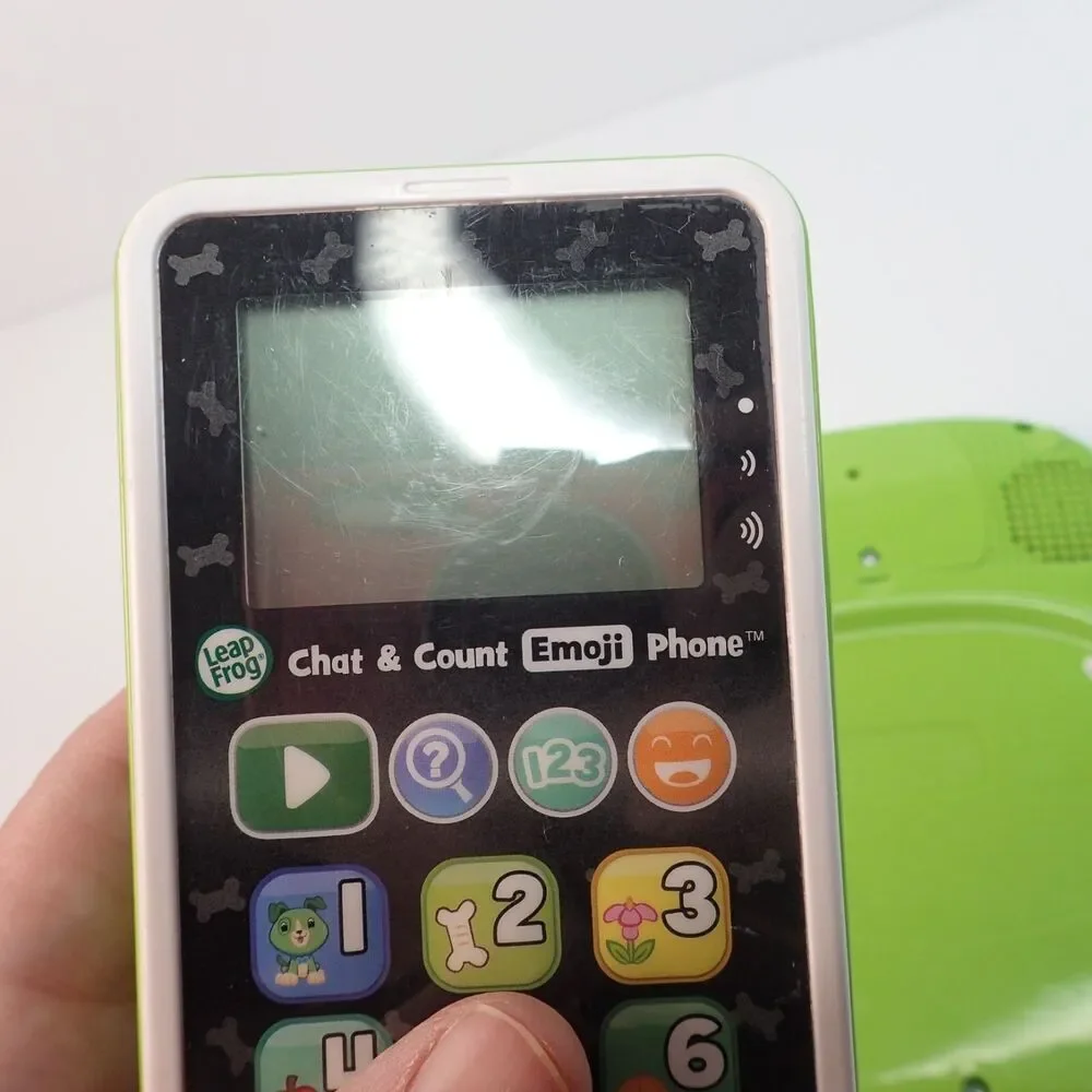 LeapFrog My First Learning Tablet & Chat & Count Emoji Phone Toy Lot of 2